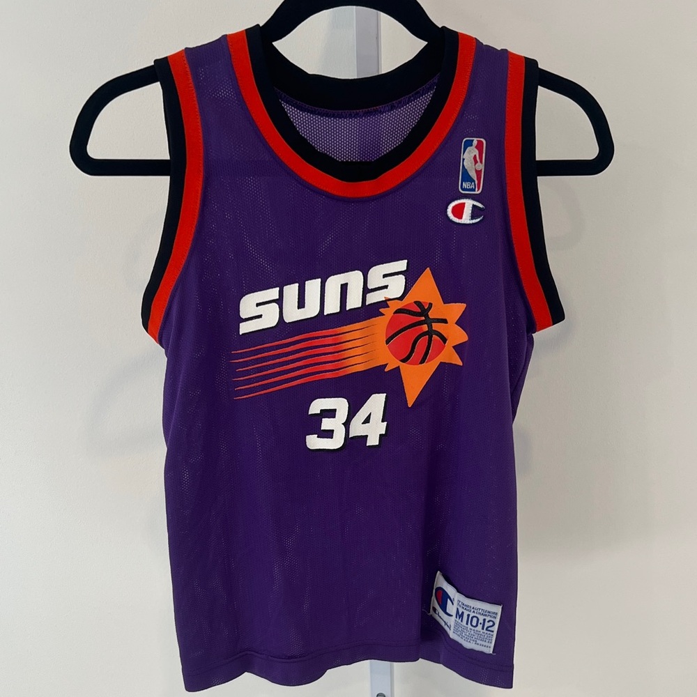 Vintage NBA Phoenix Suns Charles Barkley 34 Basketball Jersey Youth Medium 10/12